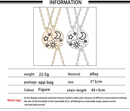 3/4 freind necklaces
