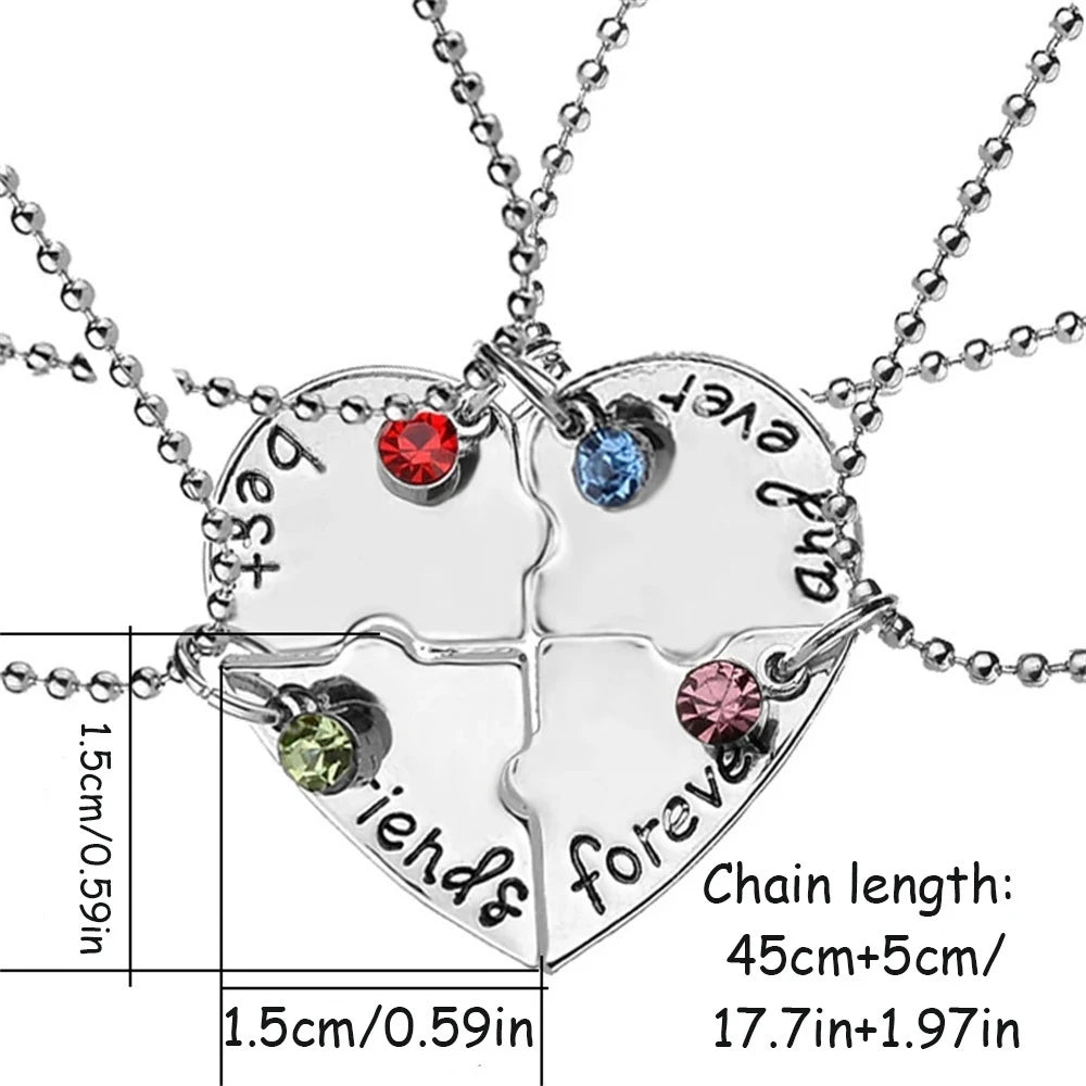 3/4 Best friend necklaces