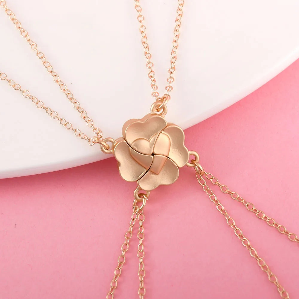 4 Best Friend Necklaces - Clover