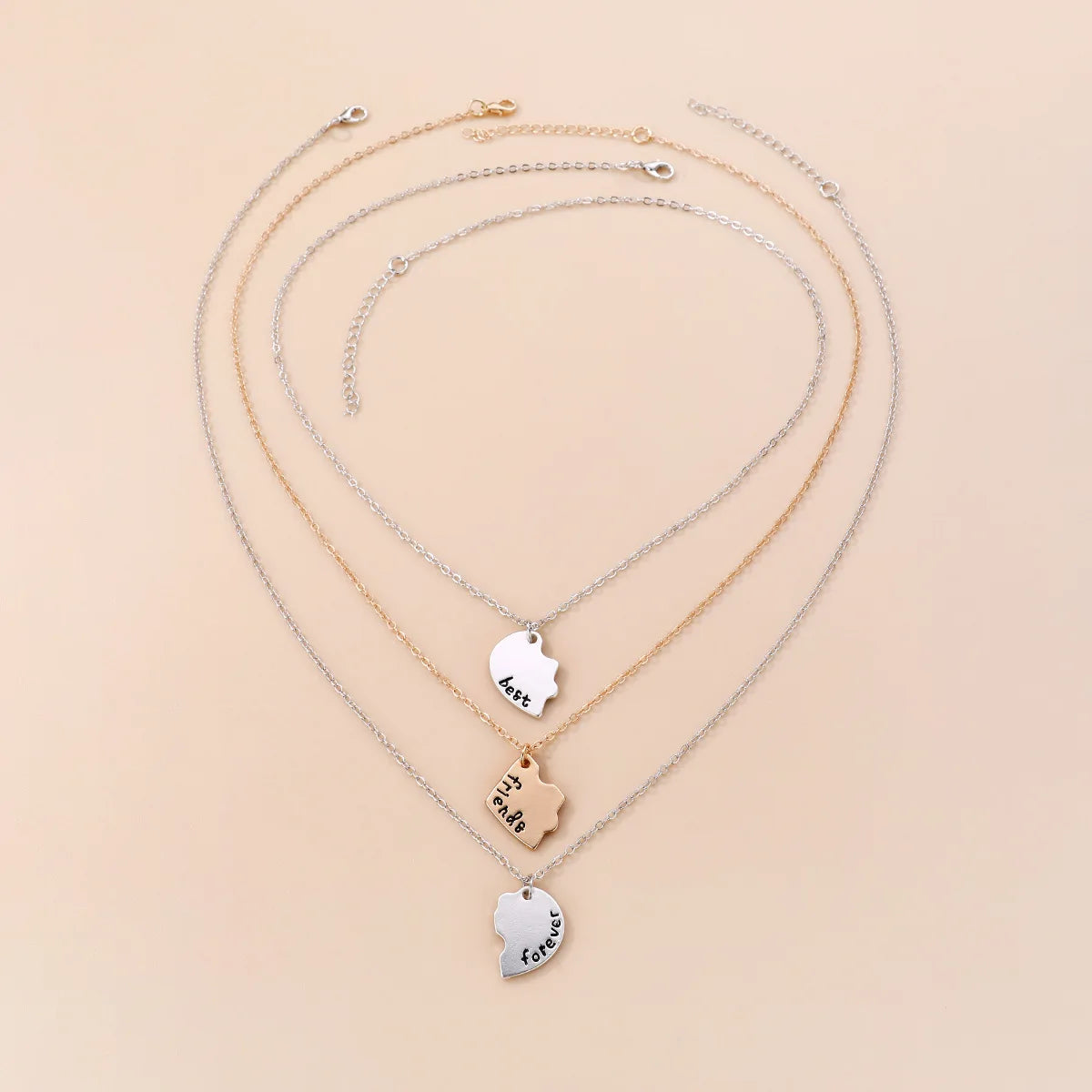 3/4 Best friend necklaces