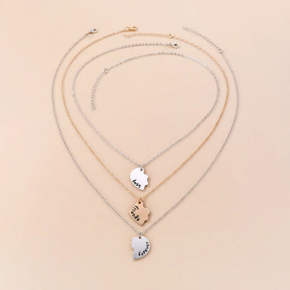 3/4 Best friend necklaces