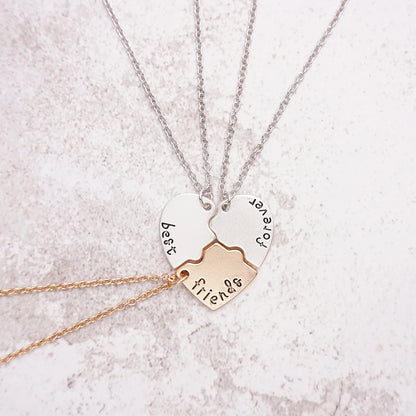 3/4 Best friend necklaces
