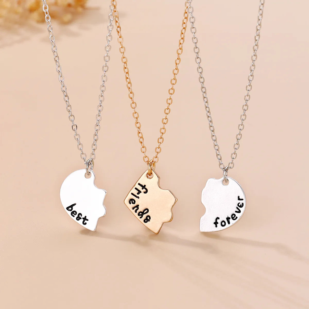 3/4 Best friend necklaces